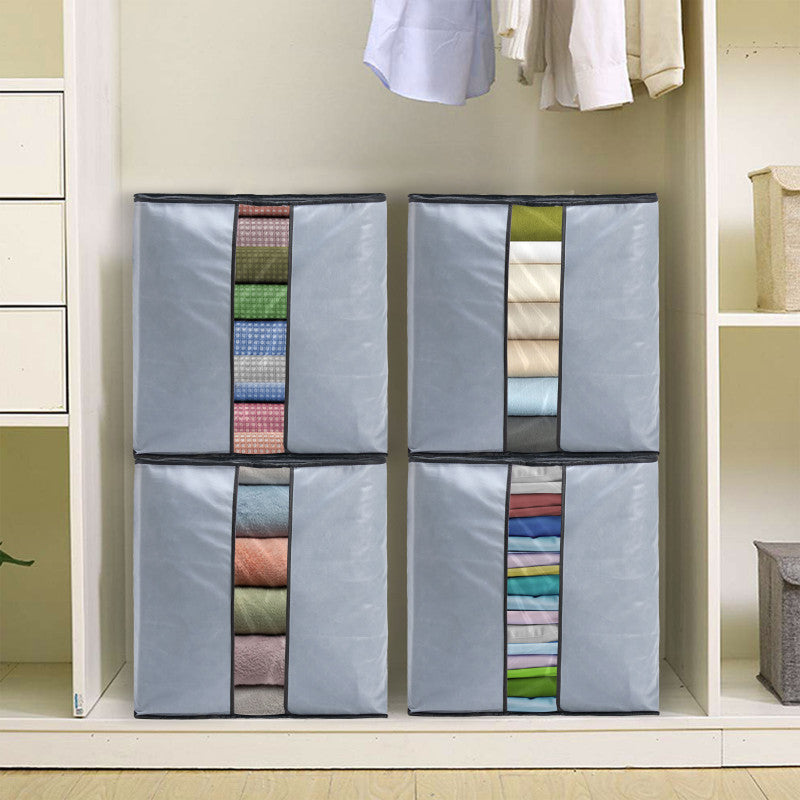 Pack of 2 Multipurpose Blanket Storage Cloth Bags β Large Capacity Organizer