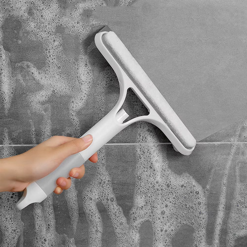 3 in 1 Glass Window Cleaner Wiper | Spray, Wipe & Dry Squeegee Tool