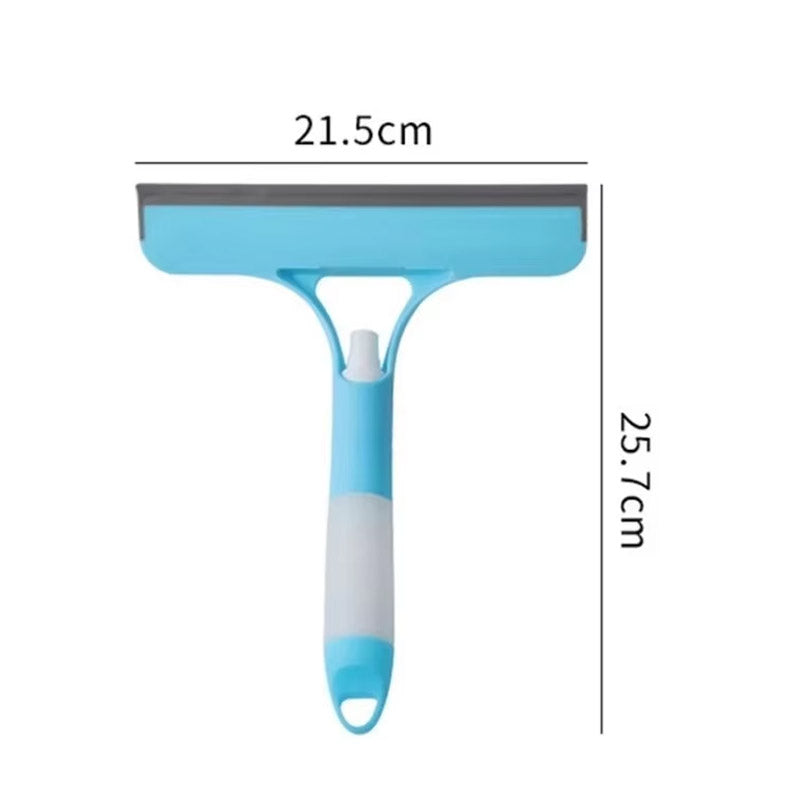 3 in 1 Glass Window Cleaner Wiper | Spray, Wipe & Dry Squeegee Tool