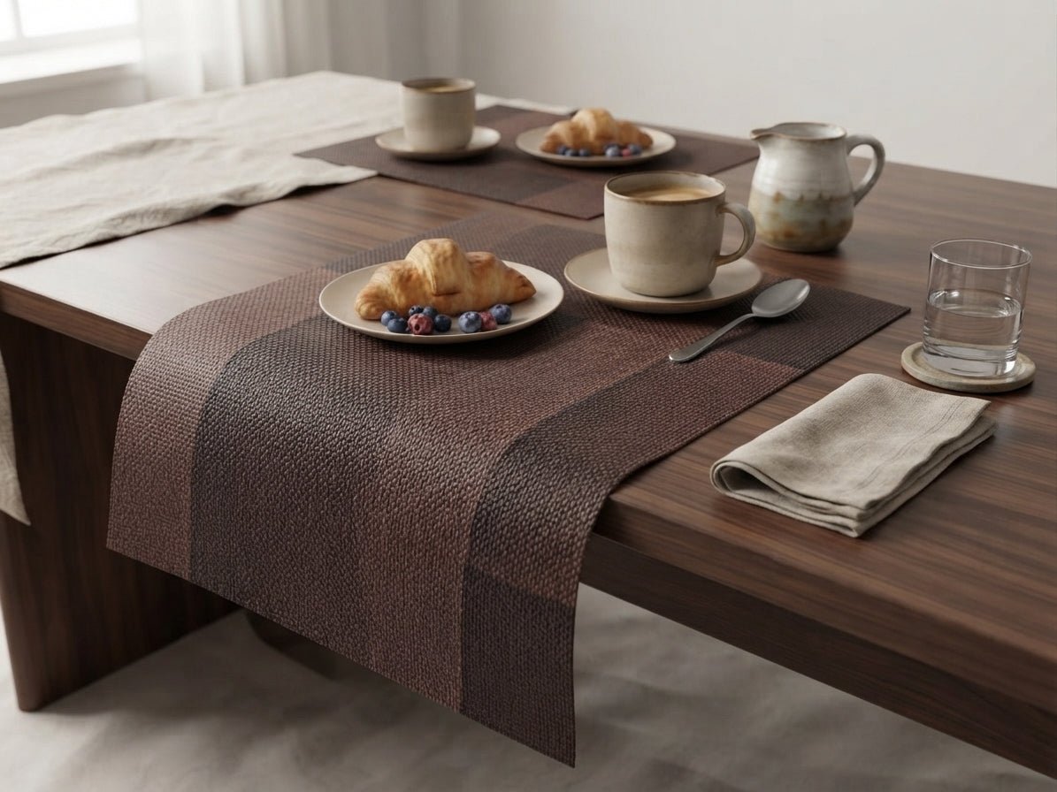 Geometric Weave Table Mats Set of 3 – Heat & Stain Resistant