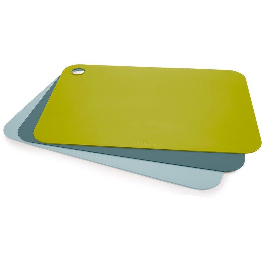 3 Pcs Plastic Cutting Board Set | Non-Slip Kitchen Chopping Boards