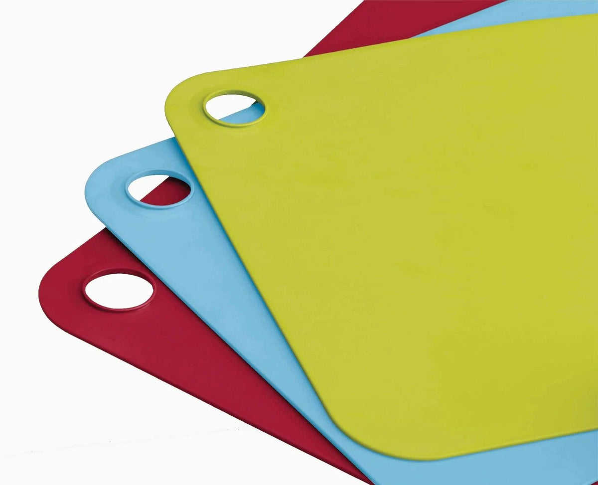 3 Pcs Plastic Cutting Board Set | Non-Slip Kitchen Chopping Boards