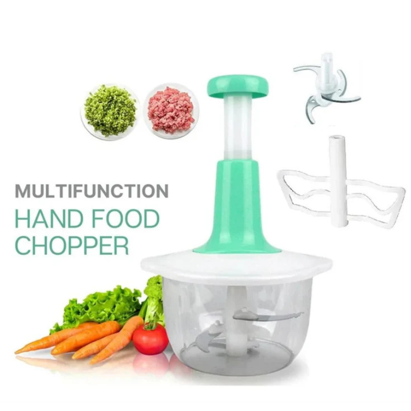 Manual Hand Press Food Chopper β Multipurpose Vegetable & Meat Cutter