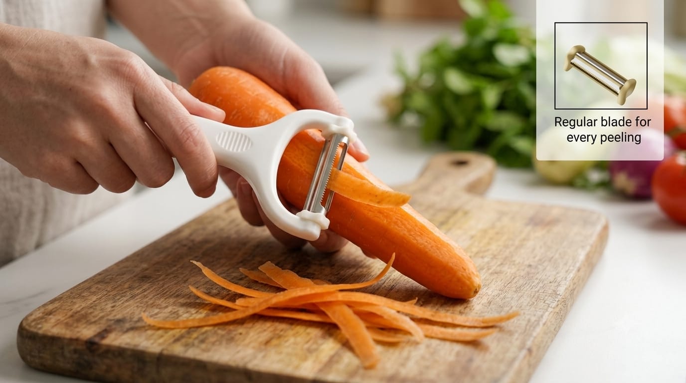 3 in 1 Stainless Steel Vegetable Peeler β Multifunction Kitchen Cutter & Slicer
