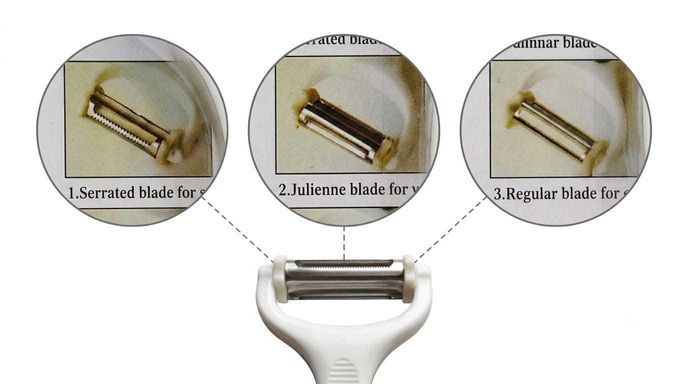 3 in 1 Stainless Steel Vegetable Peeler β Multifunction Kitchen Cutter & Slicer
