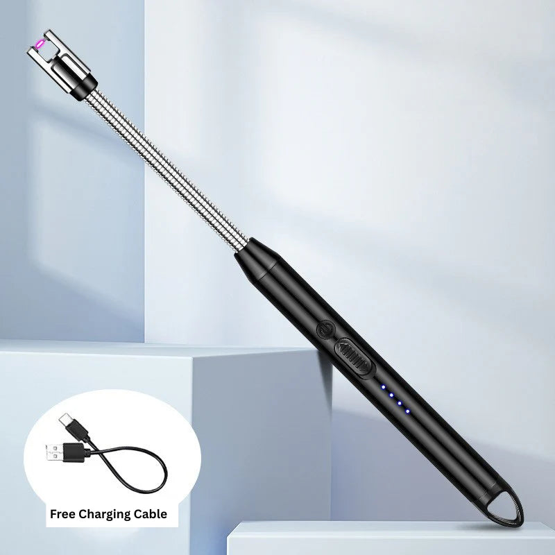 🔥 USB Rechargeable Windproof Arc Lighter