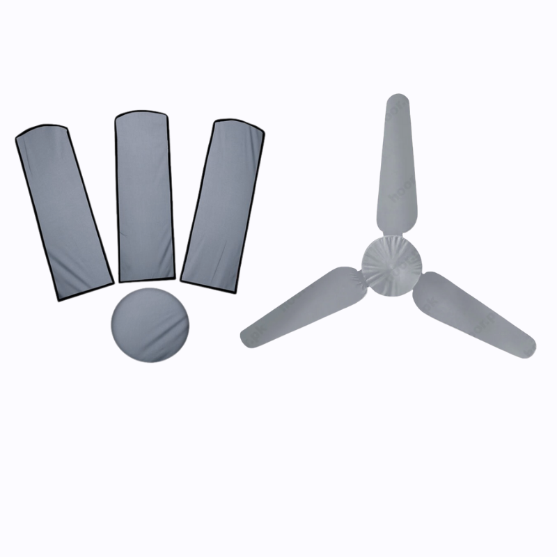 Waterproof Dustproof 3-Blade Ceiling Fan Cover with Motor