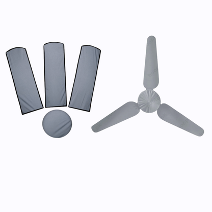 Waterproof Dustproof 3-Blade Ceiling Fan Cover with Motor